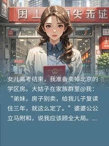 女儿高考完卖房，大姑子强占三年，我甩证